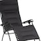 Homeroots 30" Black Steel Outdoor Zero Gravity Chair with Black Cushion 320605 - alternate 4