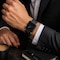 Elegani Alligator-Embossed Leather Watch Replacement Band Compatible with Apple Watch 46mm, Black LAVT-BLK-46mm - alternate 4