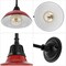 Jonathan Y Aurora 12.3 in. 1-Light Farmhouse Industrial Iron LED Gooseneck Arm Outdoor Sconce, Red JYL7613E - alternate 9