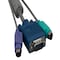 Sanoxy 10ft Super Miniature 3 in 1 KVM Cable, Super PS/2 Keyboard & Mouse, W/ Ferrite 1 End Only, Gray SNX-CBL-LDR-KV103-3210 - alternate 2