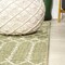 Jonathan Y Ourika Moroccan Geometric Textured Weave Light Green/Cream 5 ft Square Indoor/Outdoor Area Rug SMB108N-5SQ - alternate 8