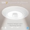 Nuwatt 5/6 Inch LED Disk Lights Can Lights or Surface Mount Disk Downlights, 2700K-5000K, 1100LM, 6PK NW-R-DSK-6-15W-5CT-6P - alternate 10