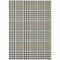 Homeroots 5' X 8' Black Gold And Ivory Plaid Washable Indoor Outdoor Area Rug 601453 - alternate 8