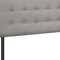 Homeroots Gray Linen Blend Upholstered Full Headboard 490175 - alternate 5