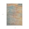 Homeroots 8' X 10' Teal Blue Abstract Washable Indoor Outdoor Area Rug 608834 - alternate 7