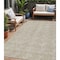 Homeroots 5' X 8' Beige And Ivory Geometric Washable Indoor Outdoor Area Rug 594972 - alternate 1