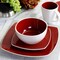 Gibson Elite Soho Lounge 16 Piece Stoneware Dinnerware Set in Red 78937.16 - alternate 8