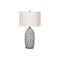 Homeroots 27" Gray Cylinder Table Lamp With Ivory Drum Shade 545861 - alternate 6