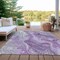 Homeroots 10' X 14' Purple And Ivory Abstract Washable Indoor Outdoor Area Rug 617607 - alternate 9