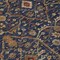 Homeroots 10' X 14' Navy Blue Brown And Red Floral Washable Indoor Outdoor Area Rug 604606 - alternate 9
