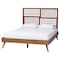 Baxton Studio Gemma Platform Bed with Slatted Wood Headboard, Queen 268-11144-9408-ZORO - alternate 1