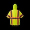 2W International Hi-Vis Hooded Safety Vest w/sleeves M Class 3 H Back, , Zipper 6 Pockets, 1 Mic Tab M7148C-3 M - alternate 2