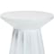 Baxton Studio Ulmer Metal Scalloped Side Table - Modern Round Accent Table for Indoor or Semi-Outdoor Use, White 259-14290-ZORO - alternate 7