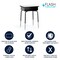 Flash Furniture 31.25 H, 24 W X Laminate, Steel, Gray FD-DESK-GY-GG - alternate 8