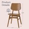 Alaterre Furniture Calais Dining Set of 2 Dining Chairs Solid Wood Chair Set w/ Minimalist Design ANCA3390 - alternate 9