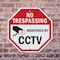 Signmission No Trespassing Monitored By CCTV, 10 Inch X 10 Inch, Aluminum Metal Signs OC-A-10-33 - alternate 5