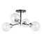 Vaxcel Orbit 20-in W Nickel Industrial Sputnik Semi Flush Mount Ceiling Light Clear Glass C0133 - alternate 1