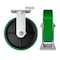 Hyw Products Heavy Duty Caster 8in Green Polyurethane on Cast Iron Wheel, Rigid 40-80R-A1-PC(G) - alternate 4