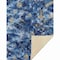 Homeroots 50" X 70" Blue Ivory And Gold Abstract Microfiber Plush Throw Blanket 712317 - alternate 1