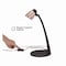 Black & Decker Modern LED Desk Lamp, Black/Rose Gold VLED1814-BD - alternate 11