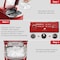 Galanz 2.3 Quart Countertop Ice Maker with Removable Basket and Scoop in Hot Rod Red GLCI26RDR3A - alternate 5