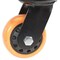 Vestil Polyurethane Swivel Caster 4 In. Diameter x 2 In. Width 594 Lb. Capacity Orange/Black CST-BN-4X2PUP-S - alternate 14