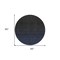 Homeroots 8' Navy Blue And Charcoal Round Abstract Washable Indoor Outdoor Area Rug 588956 - alternate 6