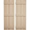 Ekena Millwork Rustic Three Board Spaced Board-n-Batten Sandblasted Faux Wood Shutters, 17 1/2W x 76H, PR SHUBSS17X76SDPR - alternate 1