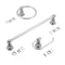 Oakbrook Collection Chrome Die Cast Zinc Bath Hardware Set BH-OB4000CH - alternate 3