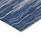 Homeroots 9' X 12' Navy Blue Gray And Ivory Striped Washable Indoor Outdoor Area Rug 597269 - alternate 8