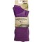 Hiwassee Trading Co Womens Medium Lavender Lightweight Hiking Crew Sock 73551 - alternate 2