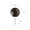 Richelieu Firenze Collection 1 9/16-inch (40 mm) Honey Bronze Traditional Round Closet Door Knob BP878940HBRZ - alternate 8