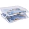Acrimet Facility 2 Tier Letter Tray Side Load Letter Size A4 Desktop File Organizer Plastic White 253.6 - alternate 7