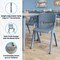 Flash Furniture 7 PC Plastic Activity Table and 6 Chairs Set, 10.5 inSeat Height-Dusty Blue YU-YCY-060-0034-RECT-TBL-DSTYBL-GG - alternate 9