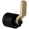 Brizo Litze Single-Handle Freestanding Tub Filler Handle Kit, Industrial Lever Matte Black/Luxe Gold HL7034-BLGL - alternate 1