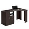 Homeroots 51" Espresso Wood Computer Desk 723760 - alternate 5