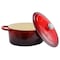 Crock-Pot Crock Pot Artisan 7 Quart Oval Enameled Cast Iron Dutch Oven in Scarlet Red 69147.02 - alternate 6