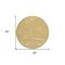 Homeroots 8' Gold Charcoal And Ivory Round Abstract Washable Indoor Outdoor Area Rug 601058 - alternate 9