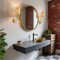 Jonathan Y Lila 6" 1-Light Traditional Coastal Scalloped Fabric Shade/Metal LED Vanity Light, Brass Gold/Brown JYL1607A - alternate 11