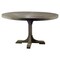 Homeroots 54" Brown Rounded Solid Wood Pedestal Base Dining Table 380460 - alternate 1