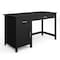 Martha Stewart 22.75 in H, 54 in W X Engineered Wood, Steel, Black Frame/Brushed Nickel Hardware ZG-ZP-09-BK-MS - alternate 1