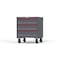Strong Hold 3 drawer cabinet - (2x 7in, 1x 8in) - Red accents - Keyed Different S3036-PCDAS-0301DS - alternate 3
