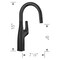 Blanco Rivana Bar 1.5 GPM, Matte Black 443021 - alternate 5
