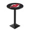 Holland Bar Stool Co 36" Blk Wrinkle New Jersey Devils Pub Table, 36" dia. Top L217B3636NJDevl - alternate 1
