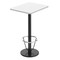 Flash Furniture Rectangle 30 in L, 24 in W, White XU-WHTB-2430-TR18B-3CFR-GG - alternate 1