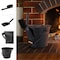 Pure Garden Ash Bucket Metal Bucket with Lid, Broom, & Shovel for Fireplace or Firepit Ashes Fireplace Tools 50-LG1457 - alternate 9
