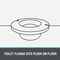 Oatey 3'' Schedule 40 DWV Level-Fit PVC Closet Flange 43507 - alternate 4