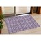 Homeroots 3' X 5' Purple Gray And Ivory Geometric Washable Indoor Outdoor Area Rug 599658 - alternate 1