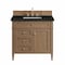 James Martin Vanities Brittany 36" Single Vanity, Pecan w/ 3 CM Phantome Eclos Top 655-V36-PCN-3PHT - alternate 1