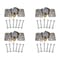 Mytee Products Heavy-Duty Hidden Shackle Hockey Puck Padlock Set w/Hasp - Keyed Alike, 4PK CTL-HASPPL-KEYEDx4 - alternate 1